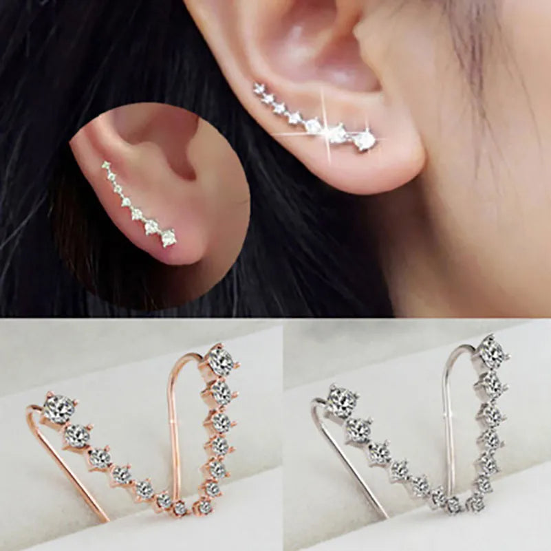 1+1 GRATIS | Holly™ - Diamant-Ohrringe mit sieben Sternen