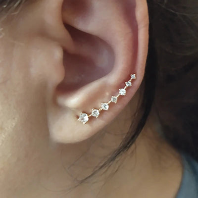 1+1 GRATIS | Holly™ - Diamant-Ohrringe mit sieben Sternen