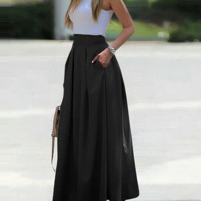 Sadira – Eleganter, plissierter, lockerer Rock