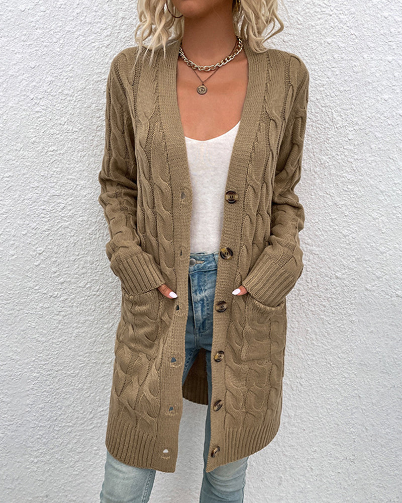 Mischa™ Langärmelige Strickjacke