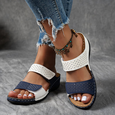 BelleVista™ – Stylische Damen Plateau Sandalen mit Strass & Komfortsohle