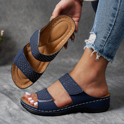 BelleVista™ – Stylische Damen Plateau Sandalen mit Strass & Komfortsohle