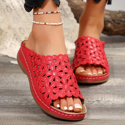 BloomEase™ – Damen Komfort Sandalen mit stilvollem Blumenmuster
