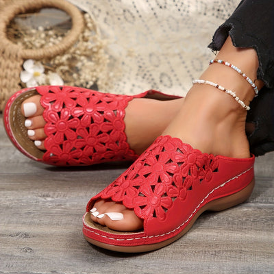 BloomEase™ – Damen Komfort Sandalen mit stilvollem Blumenmuster