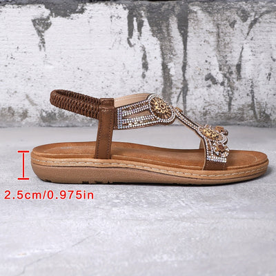 BohoFlex™ – Komfortable Flache Damen Sandalen