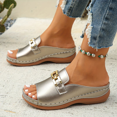 CharmVita™ – Elegante Damen Keilsandalen mit Komfort & Stil