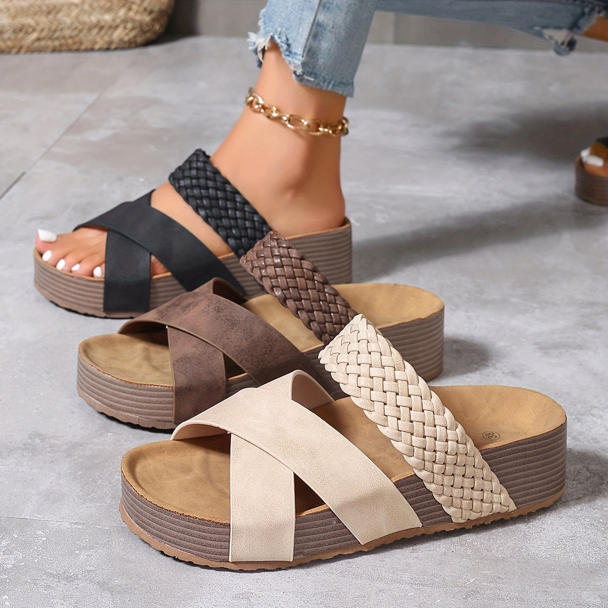 ComfortBloom™ – Modische Damen Slide Sandalen mit Ergonomischer Sohle