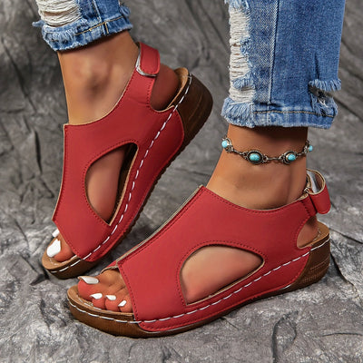 ComfyBelle™ – Elegante Damen Keilsandalen mit ergonomischem Komfortfußbett