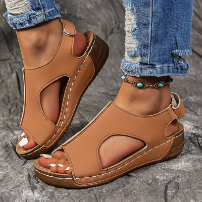 ComfyBelle™ – Elegante Damen Keilsandalen mit ergonomischem Komfortfußbett