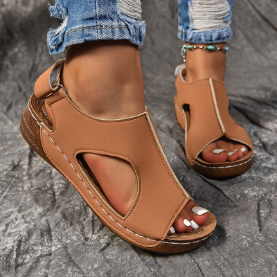 ComfyBelle™ – Elegante Damen Keilsandalen mit ergonomischem Komfortfußbett