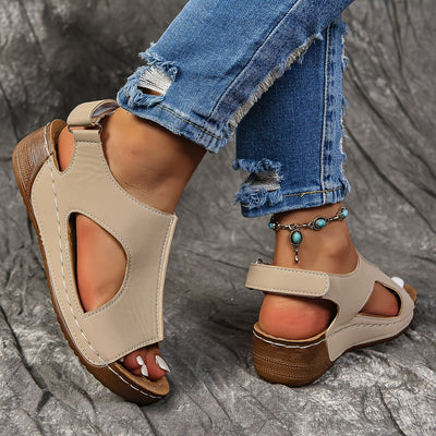 ComfyBelle™ – Elegante Damen Keilsandalen mit ergonomischem Komfortfußbett