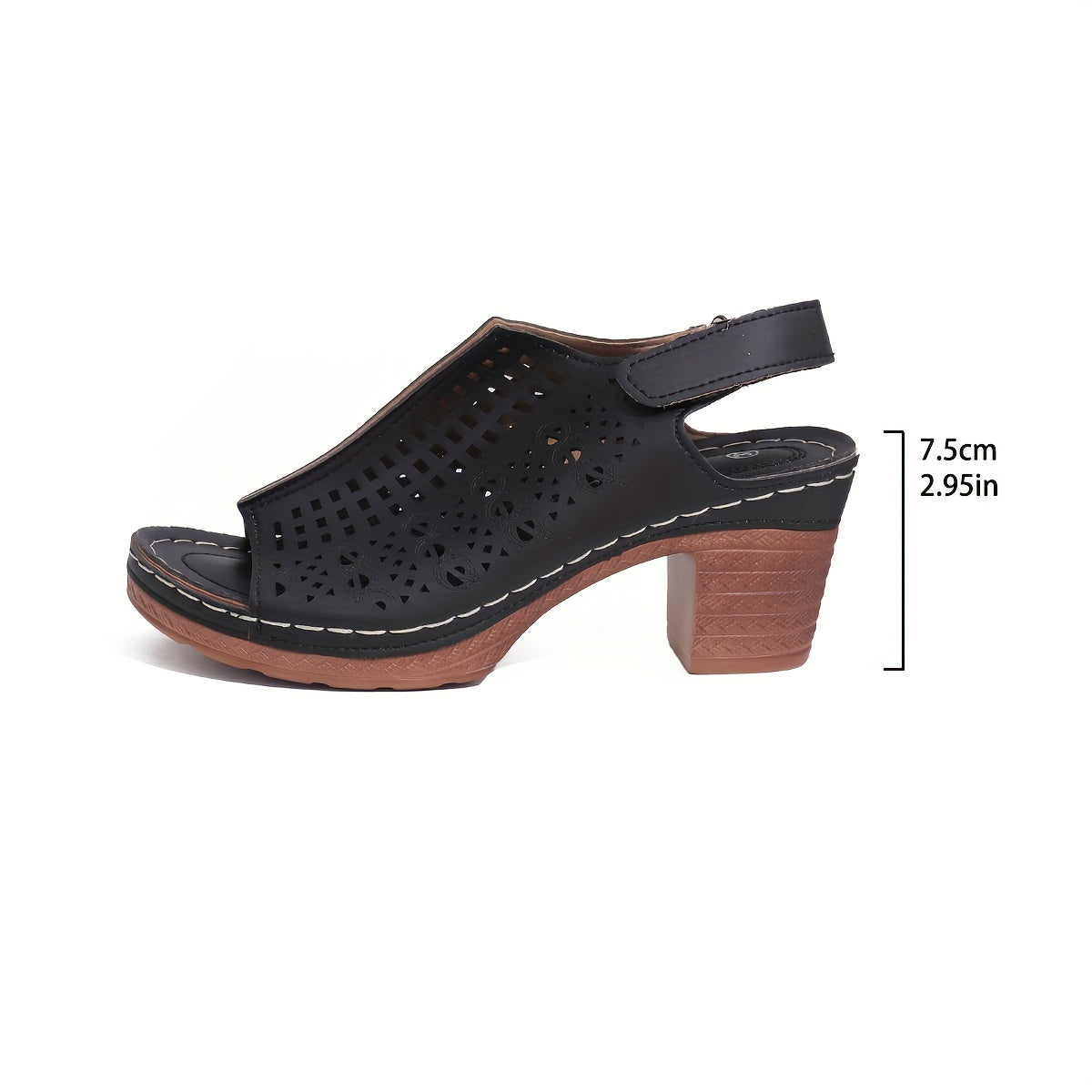 EleganzaStride™ – Damen Sandalen mit elegantem Chunky High Heel