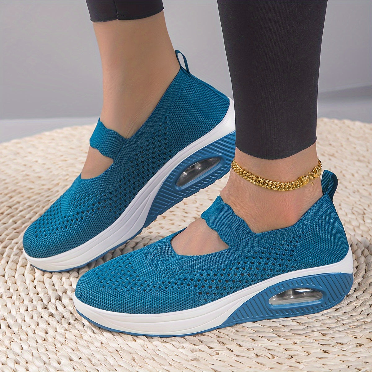 FlexiKnit™ – Bequeme Damen Slip-On Sneaker mit atmungsaktivem Gewebe