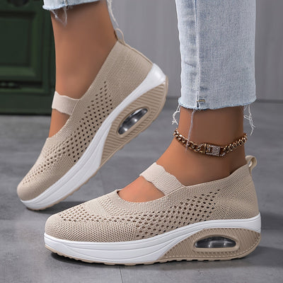 FlexiKnit™ – Bequeme Damen Slip-On Sneaker mit atmungsaktivem Gewebe