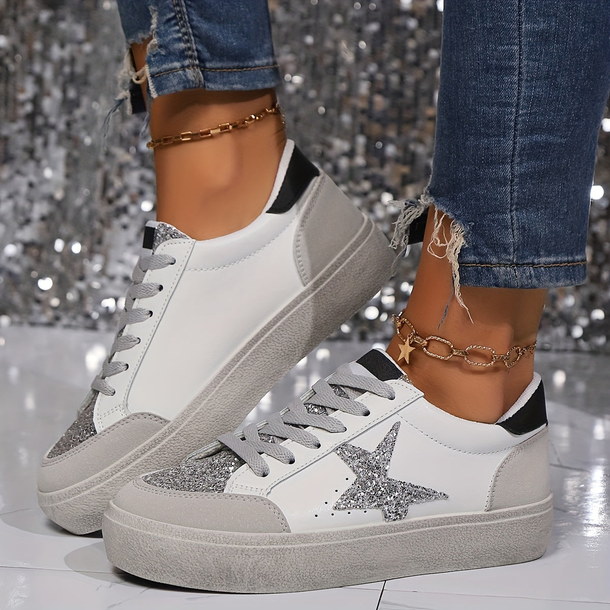 LeoStride™ – Modische Damen Sneaker mit trendigem Leopardenmuster