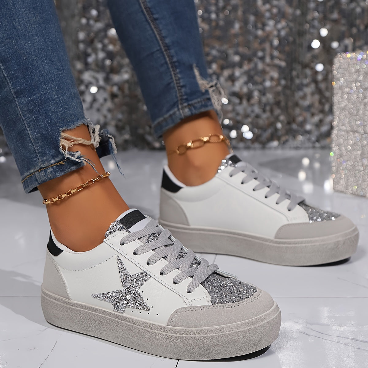 LeoStride™ – Modische Damen Sneaker mit trendigem Leopardenmuster