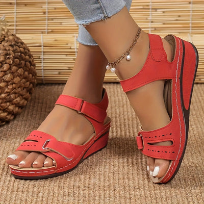 LuxiSole™ – Stilvolle Damen Sandalen mit Plateau & weichem Fußbett