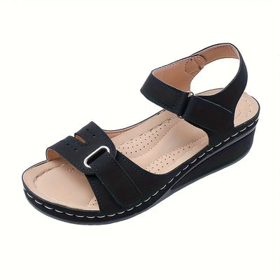 LuxiSole™ – Stilvolle Damen Sandalen mit Plateau & weichem Fußbett