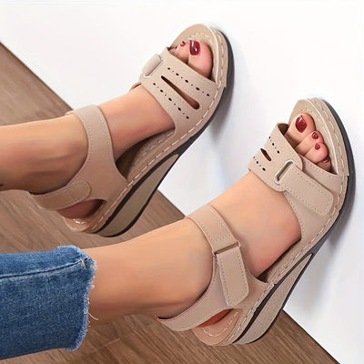 LuxiSole™ – Stilvolle Damen Sandalen mit Plateau & weichem Fußbett