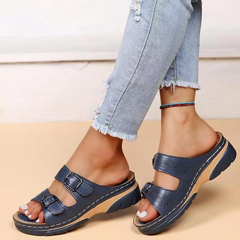 OrthoStep™ – Moderne Orthopädische Ledersandalen für Damen