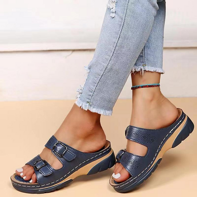 OrthoStep™ – Moderne Orthopädische Ledersandalen für Damen