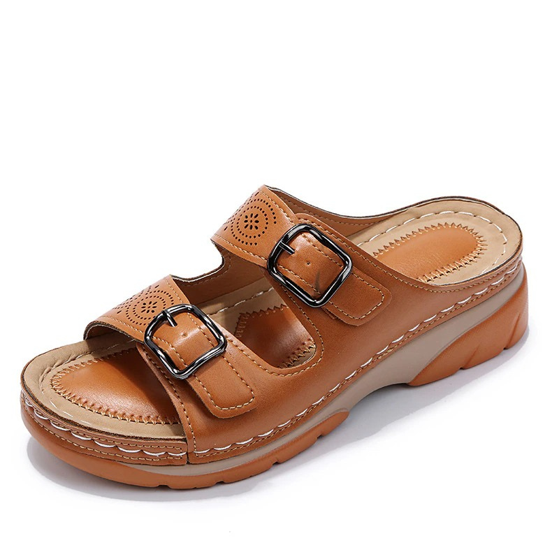 OrthoStep™ – Moderne Orthopädische Ledersandalen für Damen