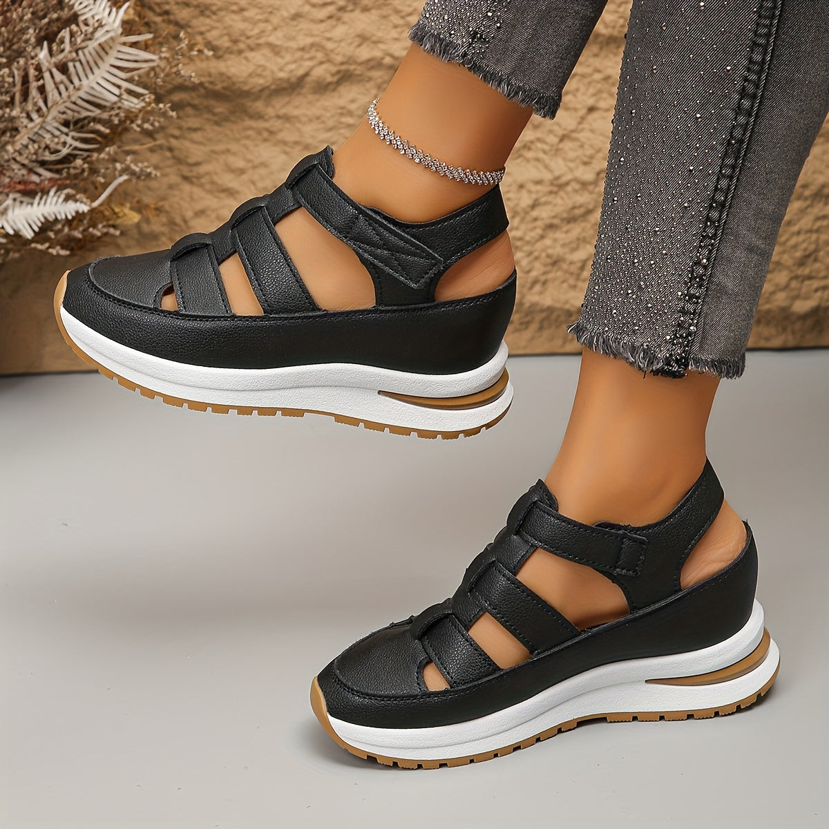 OrthoVita™ – Sportliche Damen Plateau Sandalen mit rutschfester Komfortsohle