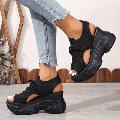 Solevista™ – Elegante Damen Plateau Sandalen mit Orthopädischer Komfortsohle