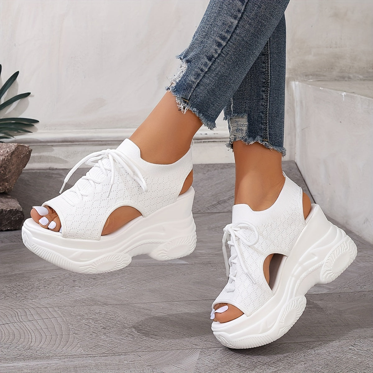 Solevista™ – Elegante Damen Plateau Sandalen mit Orthopädischer Komfortsohle