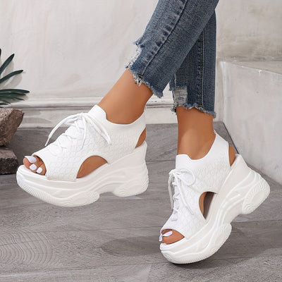 Solevista™ – Elegante Damen Plateau Sandalen mit Orthopädischer Komfortsohle