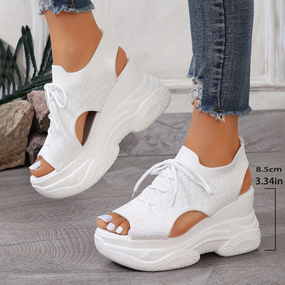 Solevista™ – Elegante Damen Plateau Sandalen mit Orthopädischer Komfortsohle