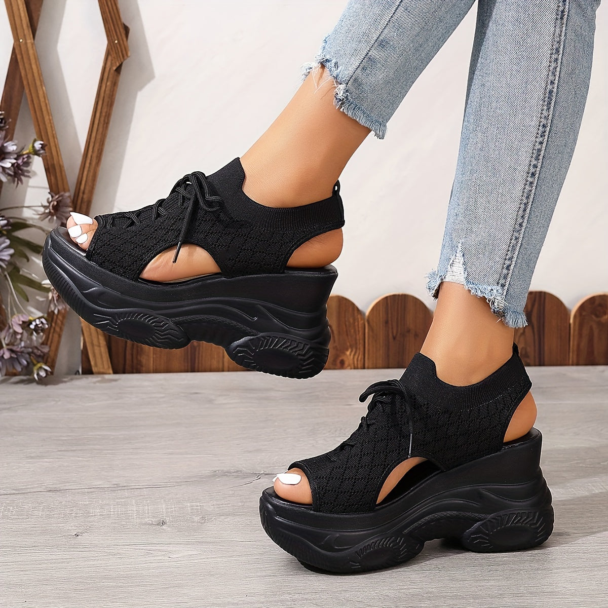 Solevista™ – Elegante Damen Plateau Sandalen mit Orthopädischer Komfortsohle