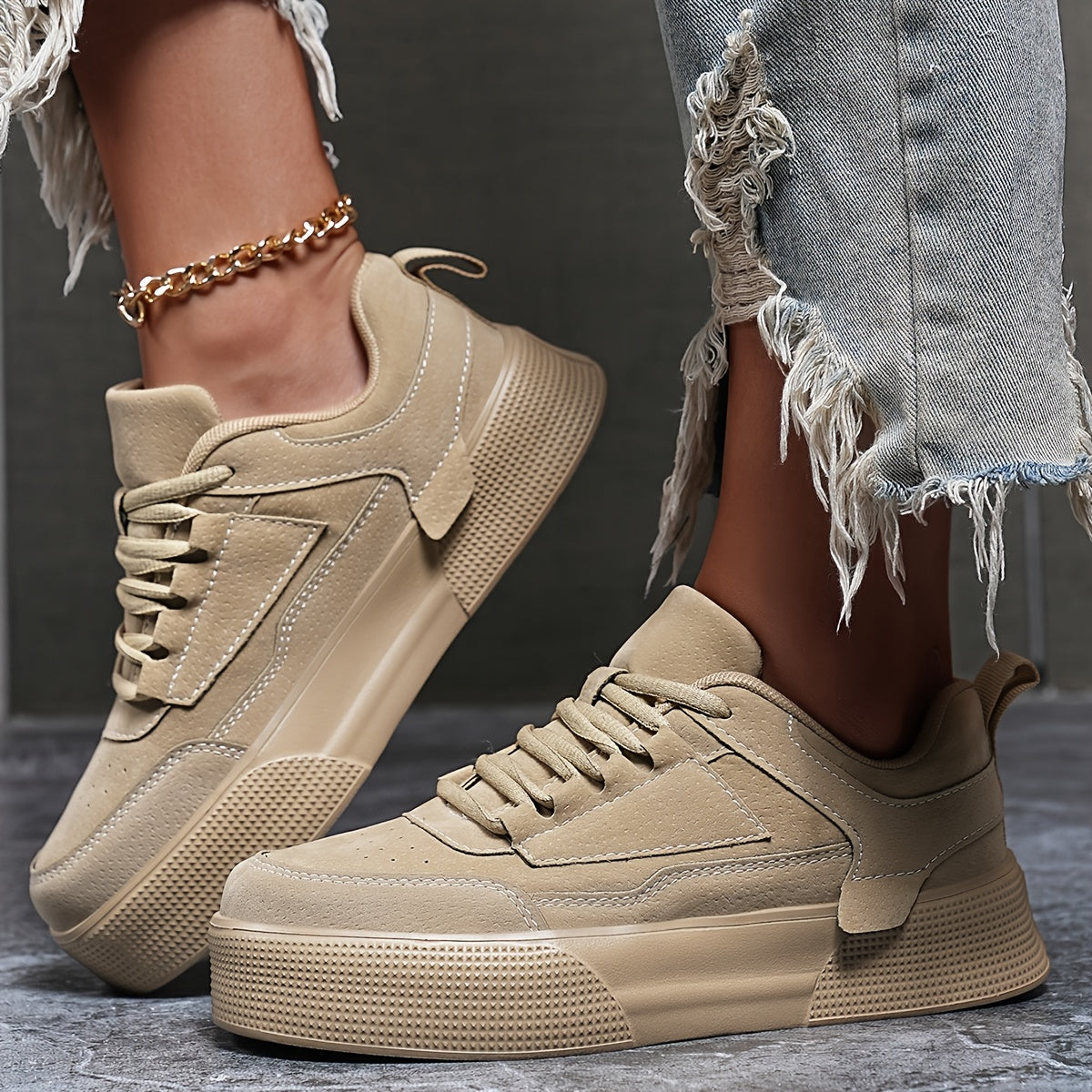 StyleVibe™ – Trendige Low Top Damen Sneaker für ultimativen Komfort