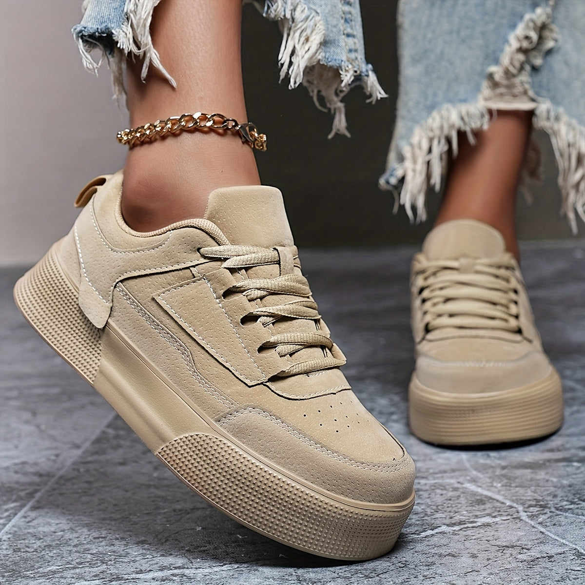 StyleVibe™ – Trendige Low Top Damen Sneaker für ultimativen Komfort
