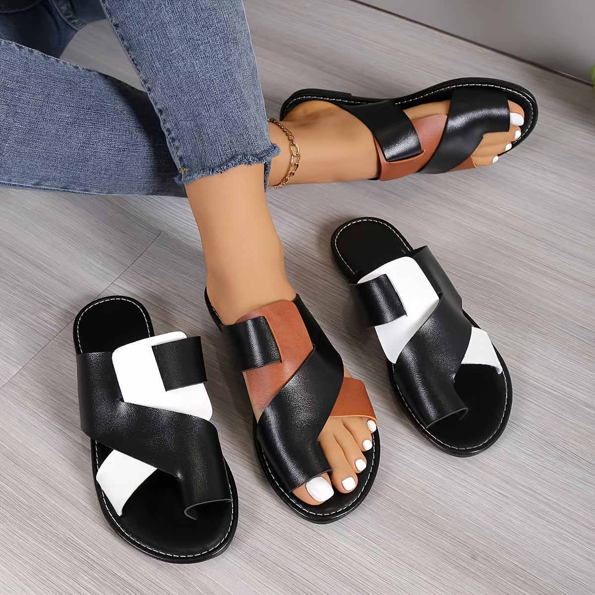 SummerEase™ – Stilvolle Damen Sandalen aus weichem Kunstleder