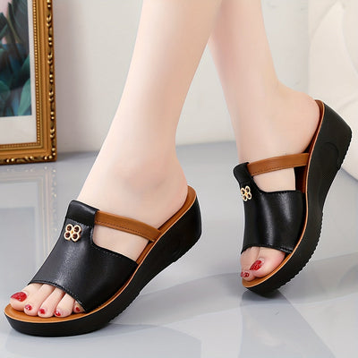 VitaCushion™ – Bequeme Orthopädische Sandalen mit Komfort Plateau