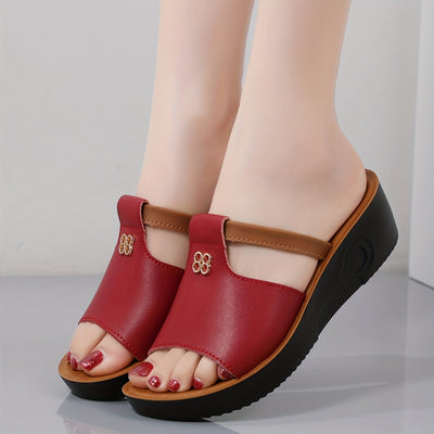 VitaCushion™ – Bequeme Orthopädische Sandalen mit Komfort Plateau