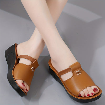 VitaCushion™ – Bequeme Orthopädische Sandalen mit Komfort Plateau