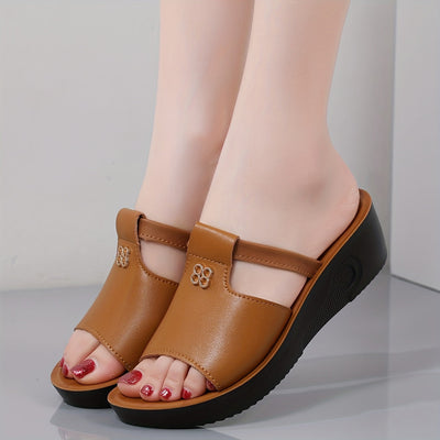 VitaCushion™ – Bequeme Orthopädische Sandalen mit Komfort Plateau