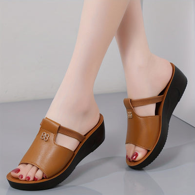 VitaCushion™ – Bequeme Orthopädische Sandalen mit Komfort Plateau