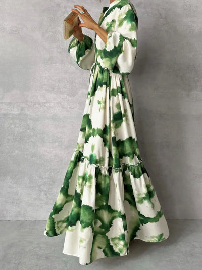 Cerena –  Elegantes Maxikleid mit langen Ärmeln