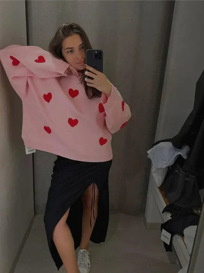 MondLiebe™ Weicher Strickpulli für gemütliche Tage